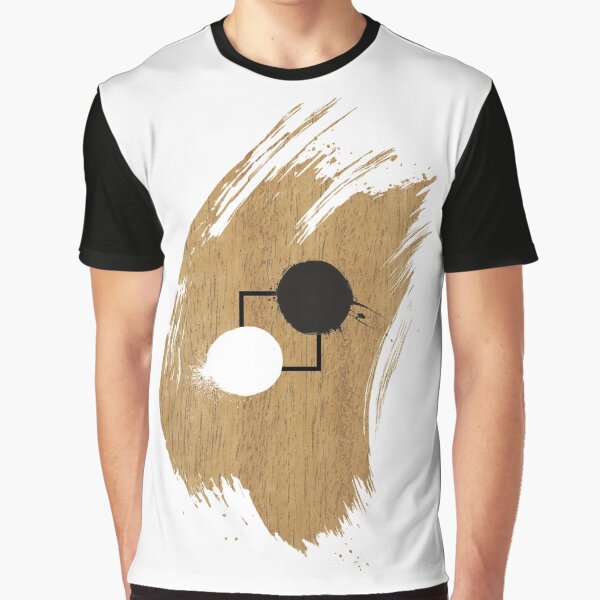 Aperçu de l'œuvre Go Balance – Design zen minimaliste noir et blanc créée et vendue par Techno Tees Studio.