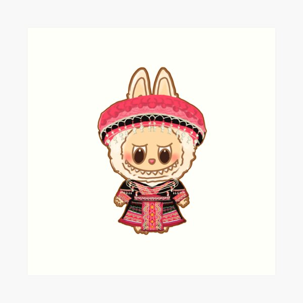 Item preview, Hmong Labubu Graphic Design - Digital File, Sticker Design, Ready To Print, Digital Art, Printable, Hmong Sticker, Hmong Design designed and sold by camigiftstudio.