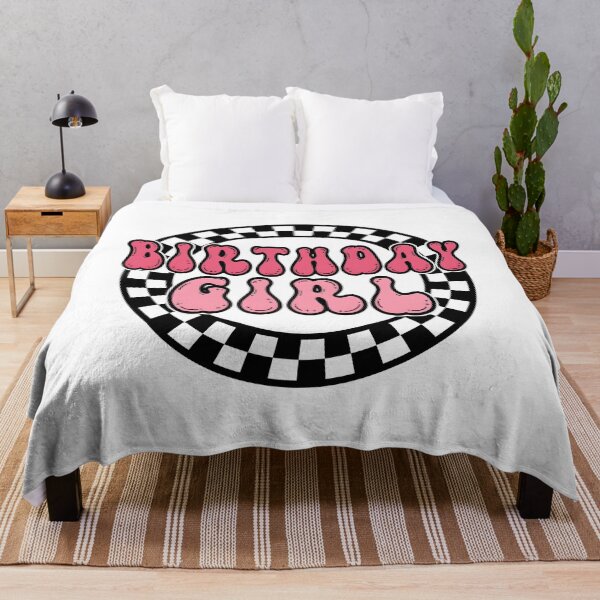 Item preview, Birthday Girl Retro Groovy Checkered Pink designed and sold by XuanhieuBp.