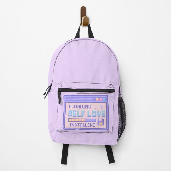 Item preview, [LOADING....] SELF LOVE INSTALLING – Pixel Art Glitch Inspired Self-Care Message designed and sold by Fongser.