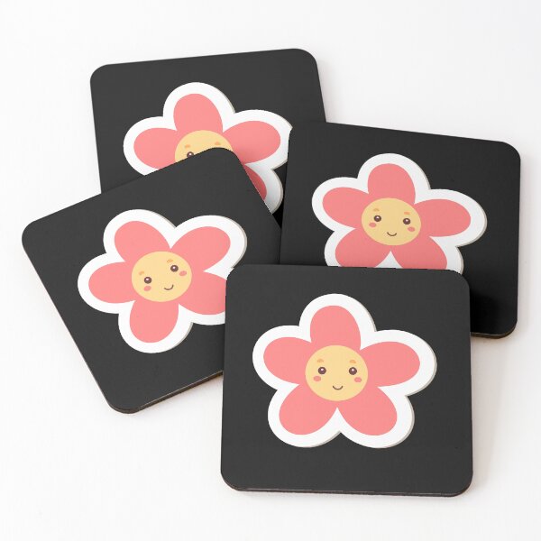 Artikelvorschau, Hellroter Lächelnder Daisy Sticker | Süßer Blumen Sticker für Laptop, Wasserflasche & Handyhülle entworfen und verkauft von FestivityFinds.