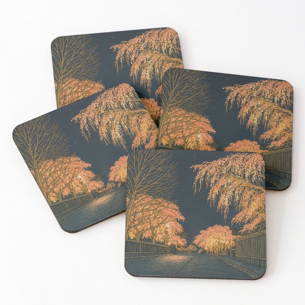Item preview, Cherry Blossom Night Road | Traditional Ukiyo-e Style Art designed and sold by GEEEN.