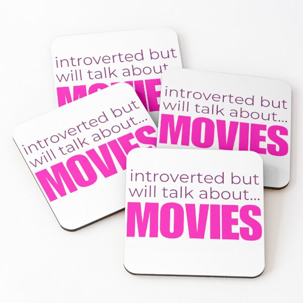 Item preview, Introverted But Will Talk About Movies designed and sold by HyperfixationStation.