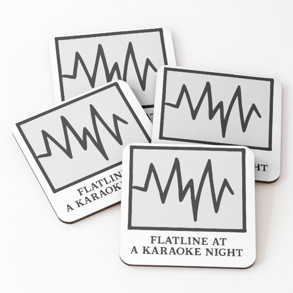 Item preview, Flatline At A Karaoke Night designed and sold by BarelyDesigned.