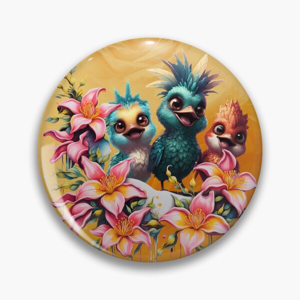 Item preview, Bird magic in a sea of ​​flowers, the best of friends designed and sold by nicky2342.