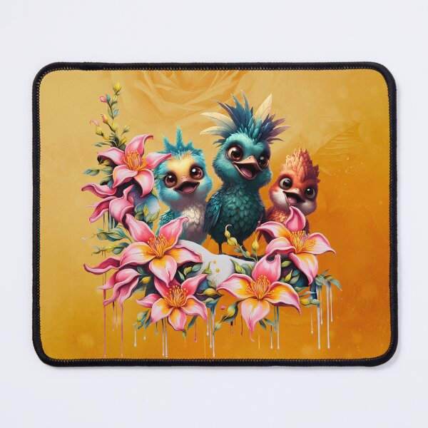 Item preview, Bird magic in a sea of ​​flowers, the best of friends designed and sold by nicky2342.