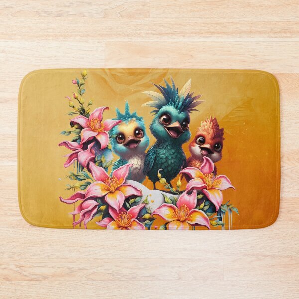 Item preview, Bird magic in a sea of ​​flowers, the best of friends designed and sold by nicky2342.