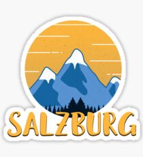 Salzburg Hiking Mountains Sticker