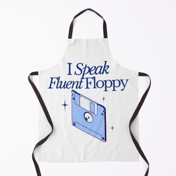 Item preview, I Speak Fluent Floppy – Funny Retro Tech Floppy Disk Design designed and sold by Honominu.