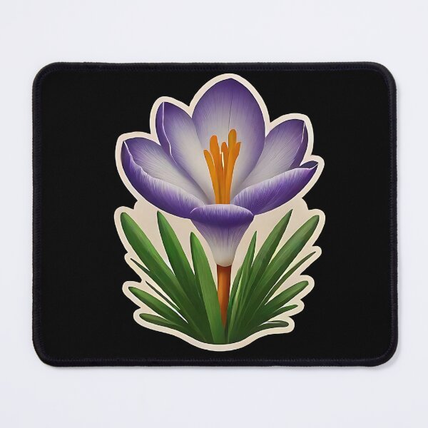 Item preview, Crocus Flower Sticker | Vibrant Purple Crocus Stickers for Laptop, Water Bottle, & Phone Case designed and sold by FestivityFinds.