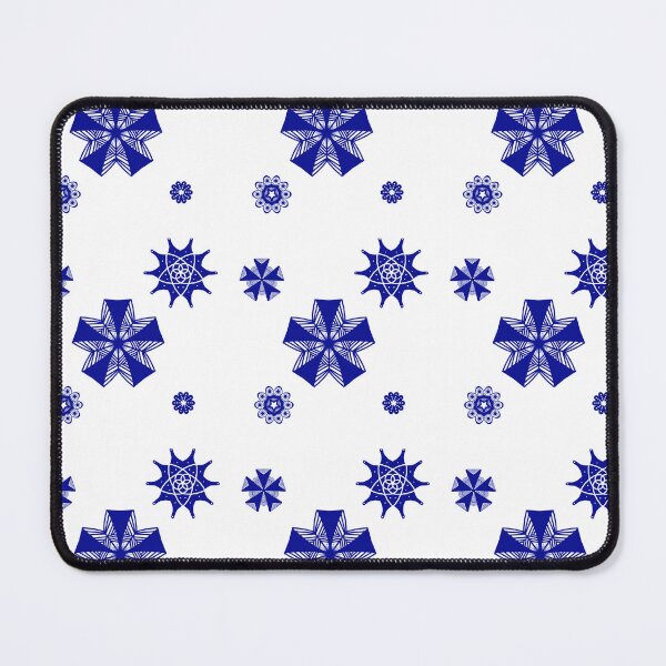 Item preview, Blue floral intricacy designed and sold by Tzumimore.