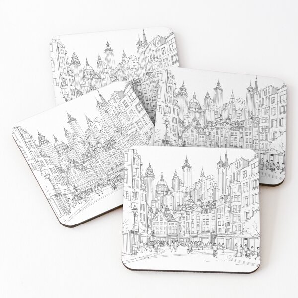 Item preview, Modern City Illustration – Detailed Urban Architectural Design designed and sold by Suerte1111.