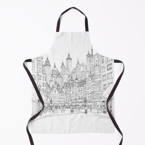 Item preview, Modern City Illustration – Detailed Urban Architectural Design designed and sold by Suerte1111.
