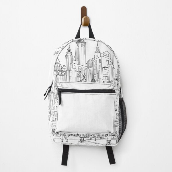Item preview, Modern City Illustration – Detailed Urban Architectural Design designed and sold by Suerte1111.