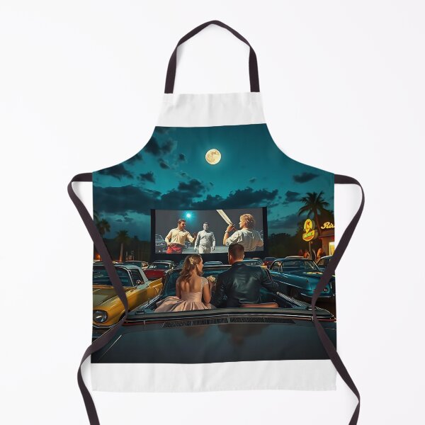 Item preview, Drive-in cinema in summer, 1950s designed and sold by Zazeyy.