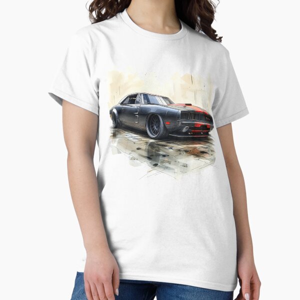 Custom Hemi Charger Drawing Classic T-Shirt