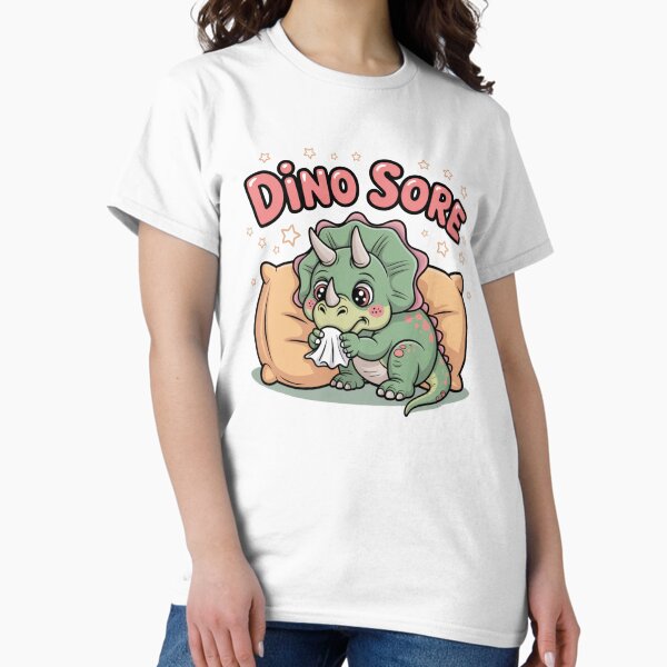 Item preview, Dino Sore T-Shirt designed and sold by NicolasGlowArt.