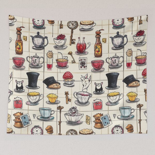 Item preview, Enchanted Teacups Pour Magic Into Surreal Afternoon designed and sold by Piotrek0001.