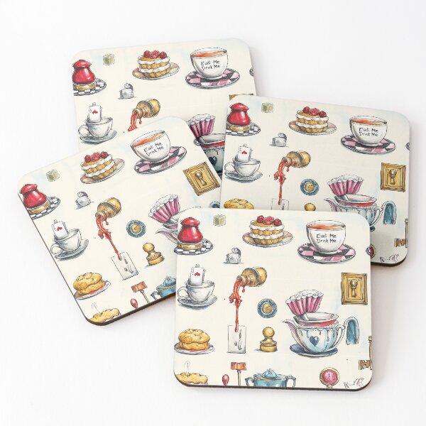 Item preview, Teacups, Mushrooms, Cards And Chaos At Six designed and sold by Piotrek0001.