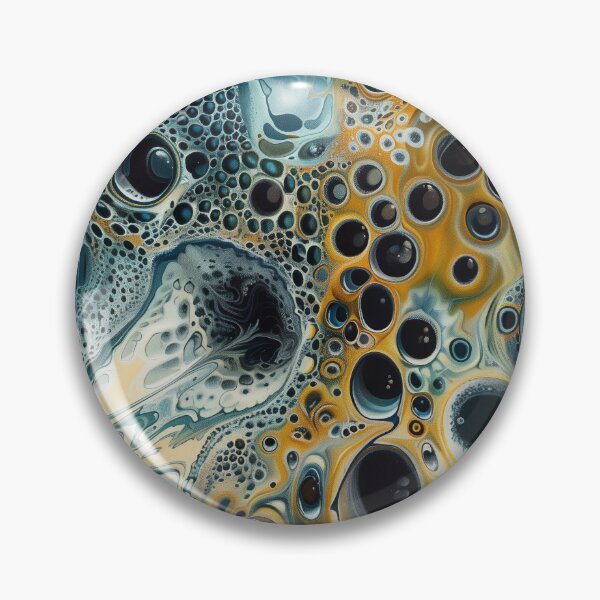 Item preview, Wild Abstract Acrylic Pour with Bubbles designed and sold by HoskingInd.