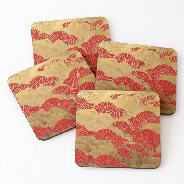 Item preview, Chinese-style Red and Gold Clouds designed and sold by HoskingInd.