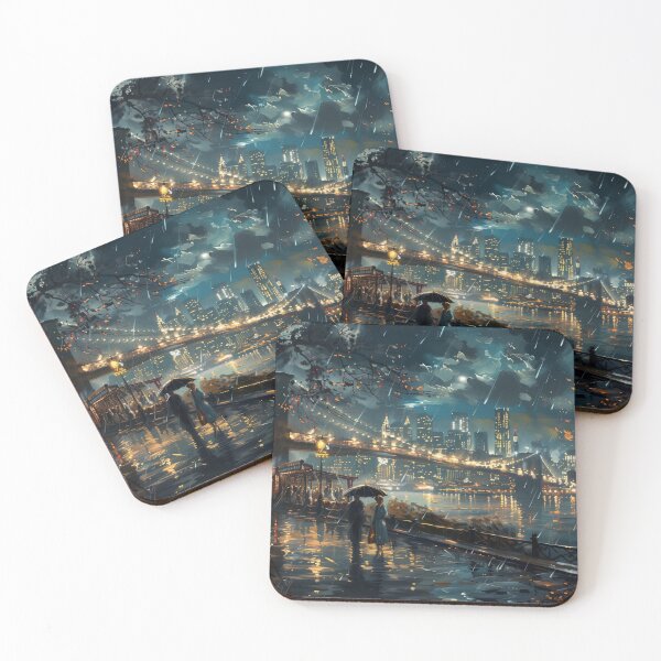 Item preview, New York at Night Oil Painting designed and sold by HoskingInd.