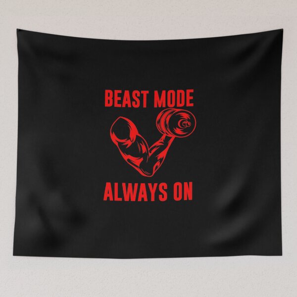 Item preview, Motivational Fitness Beast Mode Always On designed and sold by UnshieldArt.