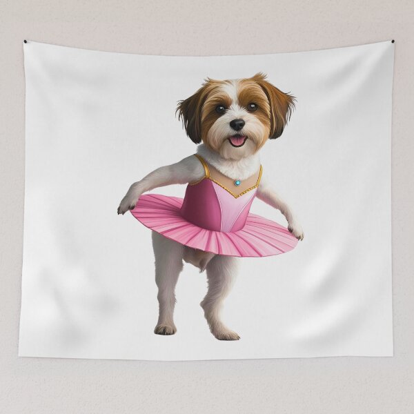 Item preview, Adorable Maltipoo Ballerina | Cute Dog in Tutu Ballet Art designed and sold by Fredster1966.