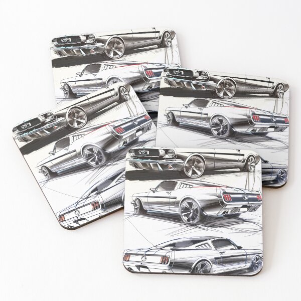 Item preview, 1966 Ford Mustang Fastback Design Sketches designed and sold by HoskingInd.