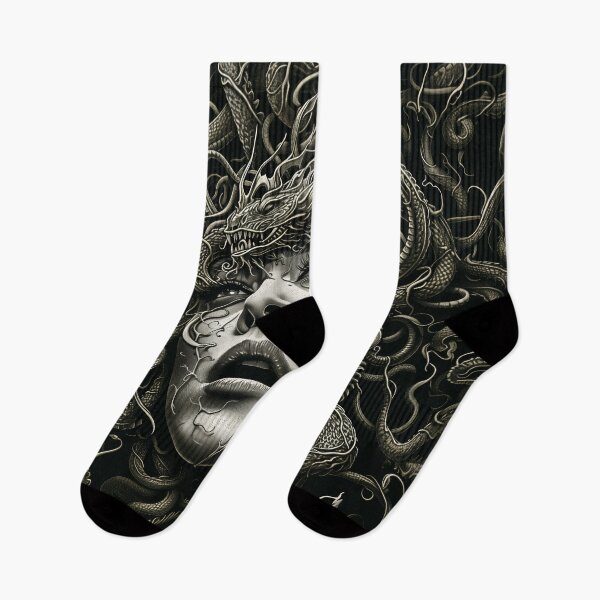 Item preview, Monochrome Medusa Illustration designed and sold by HoskingInd.
