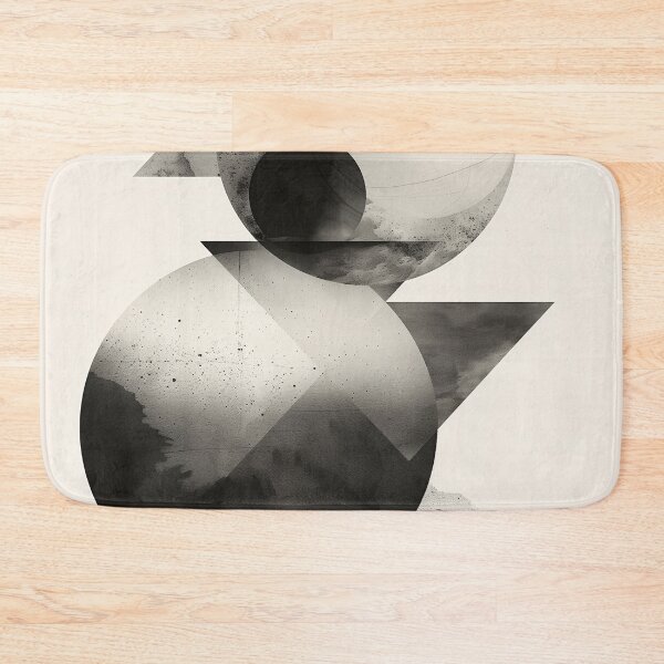 Item preview, Monochrome Mid-Centruy Modern Geometric Print designed and sold by HoskingInd.