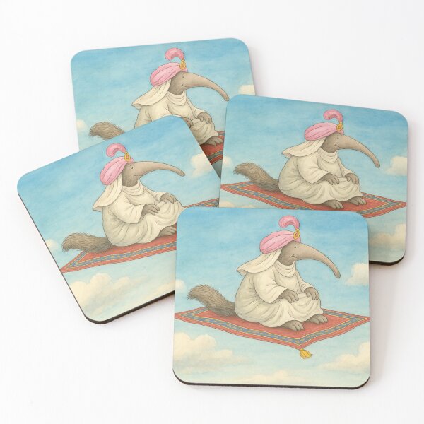 Item preview, Anteater on a flying carpet designed and sold by Mauswohn.