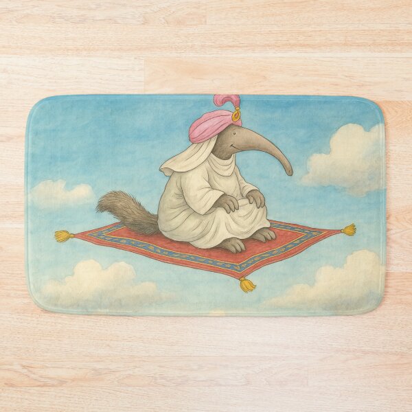 Item preview, Anteater on a flying carpet designed and sold by Mauswohn.