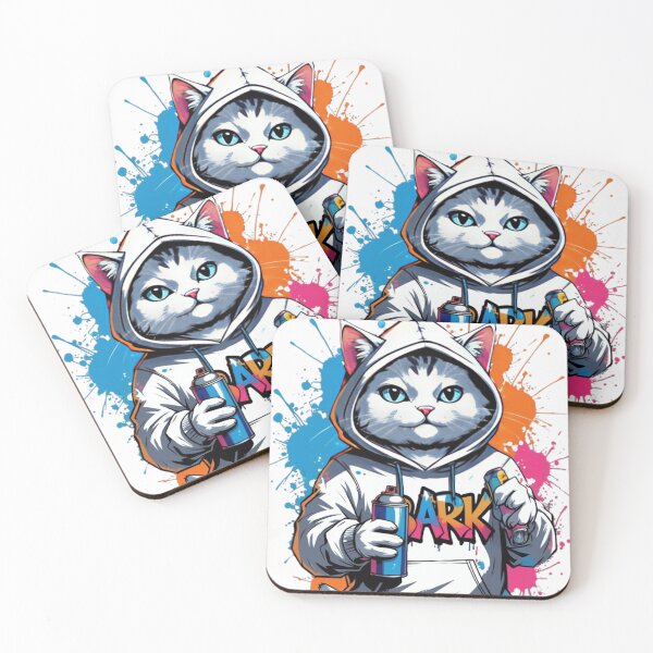 Item preview, "Urban Paws: Graffiti Cat in Hoodie" designed and sold by GloboStyle Design .