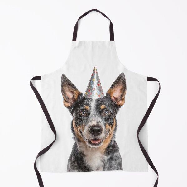 Item preview, Cute Australian Cattle dog with Party Hat Birthday Celebration designed and sold by LazyOwlStore.