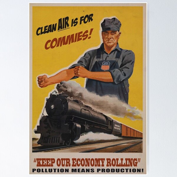 Item preview, Poster Clean air is for commies designed and sold by valdoBEtrand.