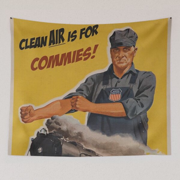 Item preview, Poster Clean air is for commies designed and sold by valdoBEtrand.