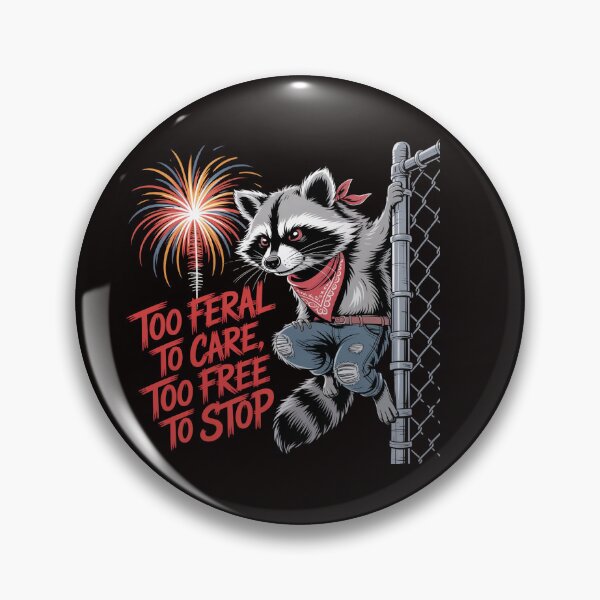 Item preview, Too Feral to Care Too Free to Stop – Feral But Free 4th of July designed and sold by Slavicsoul.