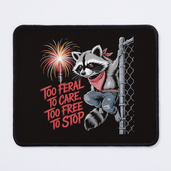 Item preview, Too Feral to Care Too Free to Stop – Feral But Free 4th of July designed and sold by Slavicsoul.