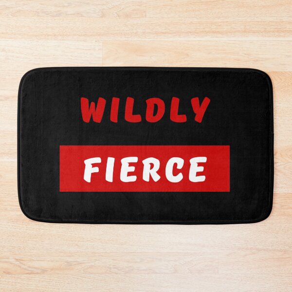Item preview, WILDLY FIERCE, Bold Font, Quotes, Red, White, Strong, Words designed and sold by AASparksDesigns.