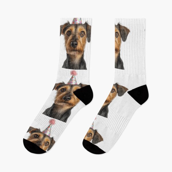 Item preview, Cute Australian Terrier dog with Party Hat Birthday Celebration designed and sold by LazyOwlStore.
