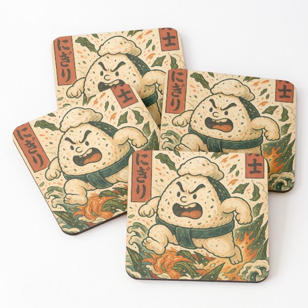 Item preview, Onigiri Sumo Splash designed and sold by SuperNovaDesigns.