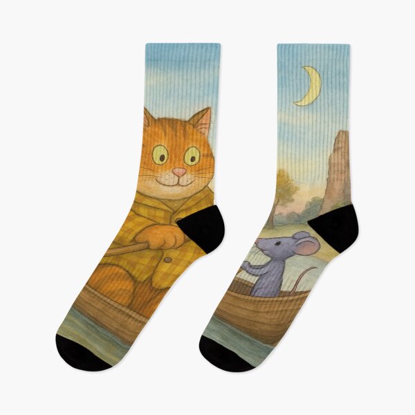 Item preview, Cat and Mouse Go Boating designed and sold by Mauswohn.
