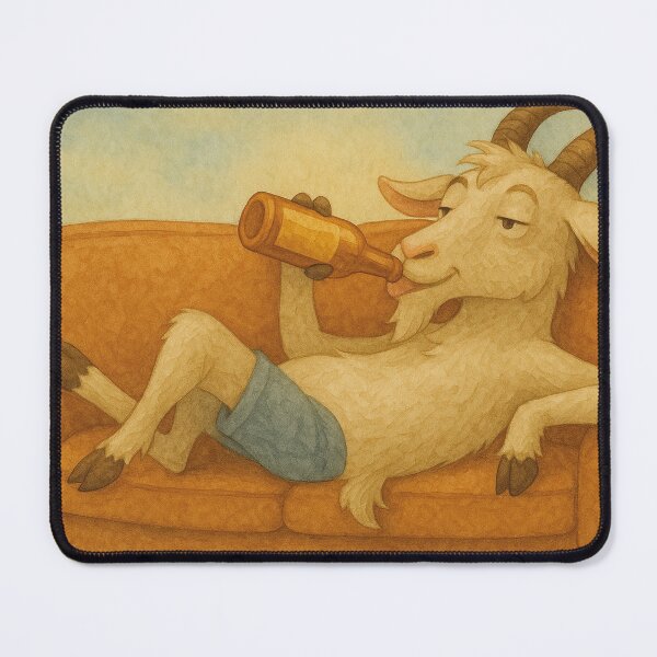 Item preview, Casual goat drinks beer designed and sold by Mauswohn.