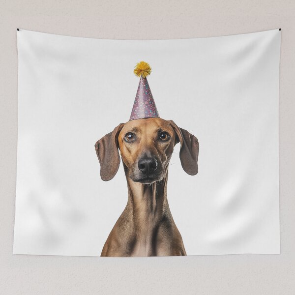 Item preview, Cute Azawakh dog with Party Hat Birthday Celebration designed and sold by LazyOwlStore.