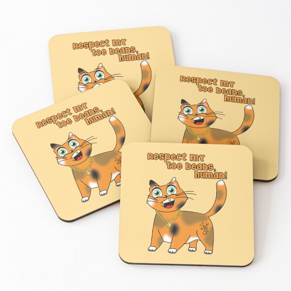 Item preview, Sarcastic Cat - Respect my toe beans, human! designed and sold by Eugen-B.