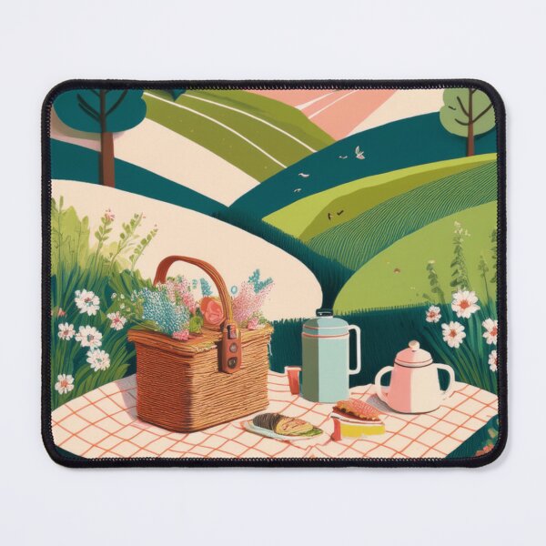 Item preview, Countryside Picnic Poster – Matisse Cut-Out Style designed and sold by LovinglyLeila.
