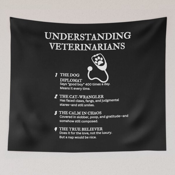 Item preview, Understanding Veterinarians – Funny Animal Care Definitions – Black designed and sold by PsyFlow35.