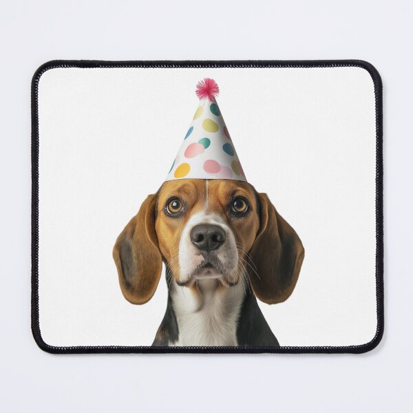 Item preview, Cute Beagle dog with Party Hat Birthday Celebration designed and sold by LazyOwlStore.