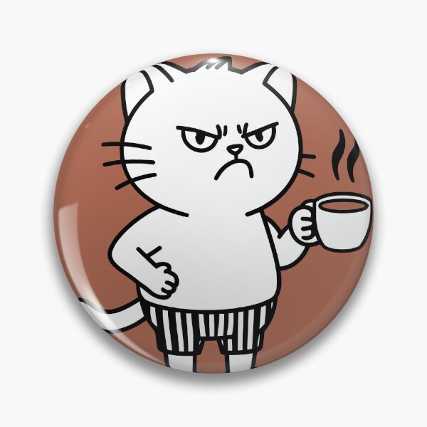 Aperçu de l'œuvre Citation drôle sur le café style chat créée et vendue par lazycreationaaa.